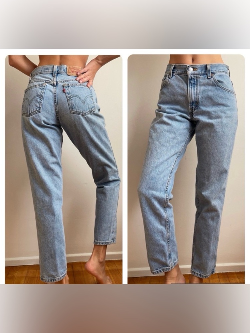 Levi's Light Wash Vintage Straight Jeans 550